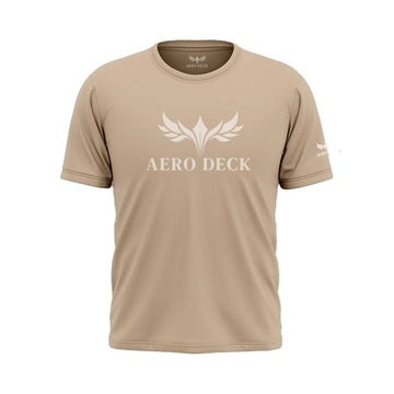 Aero Deck Cotton Jersey Mauve Color Graphic T-Shirt AERODECK APPARELS