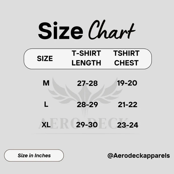 Pack of 5 Aero Deck {Cotton Jersey} {Black, Grey, Red, Blue & White Color} {Graphic} T-Shirt AERODECK APPARELS