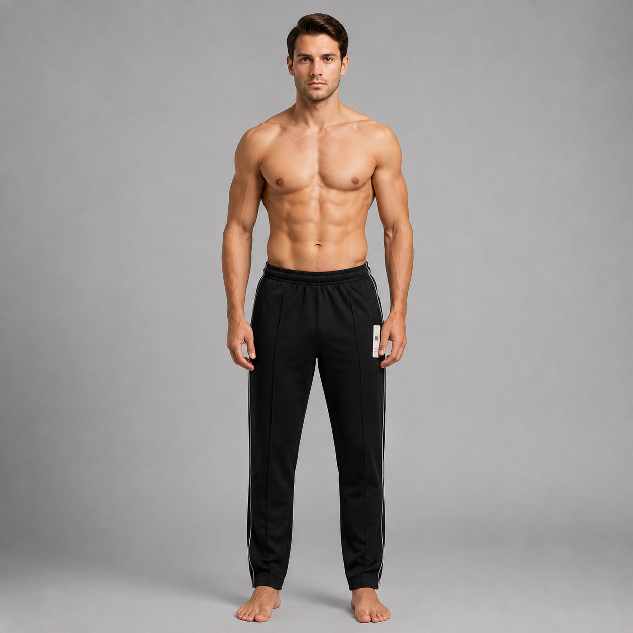 Pack of 2 Aero Deck Black and Blue Color Urban Leisure Terry Pant Trousers AERODECK APPARELS