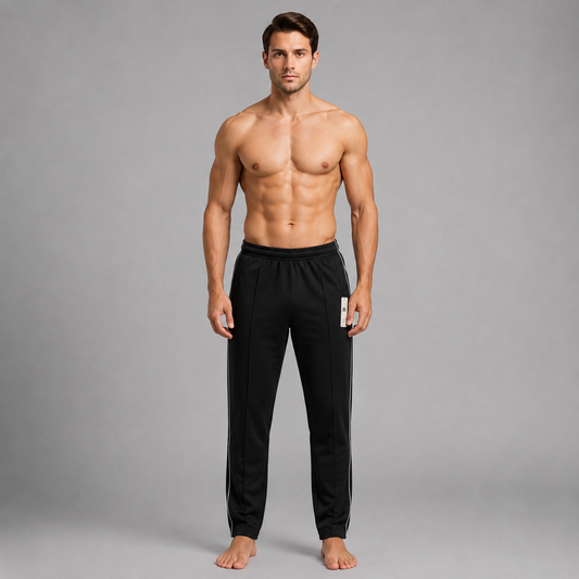 Pack of 2 Aero Deck Black and Blue Color Urban Leisure Terry Pant Trousers AERODECK APPARELS