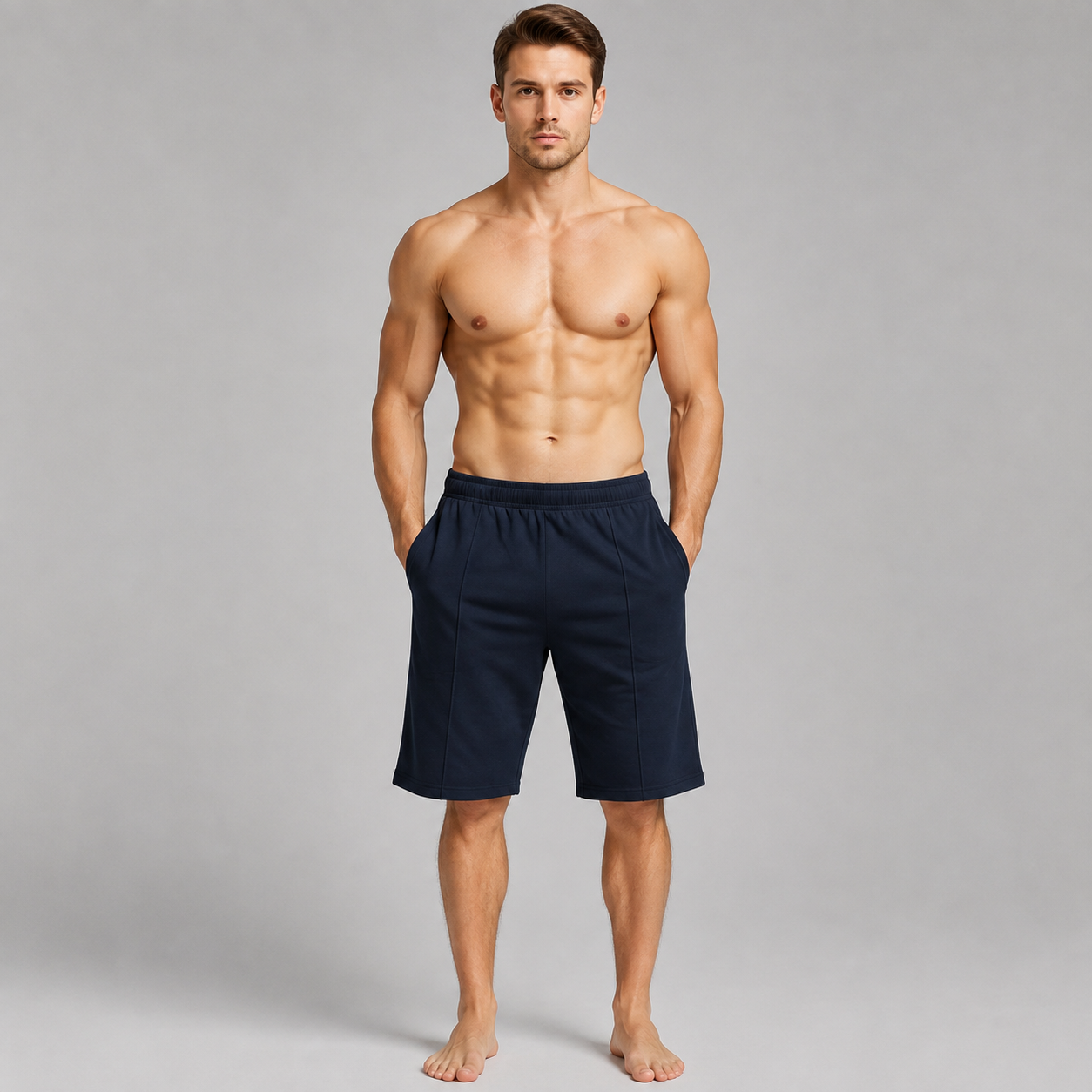 Aero Deck Blue Color Urban Leisure Terry Short AERODECK APPARELS