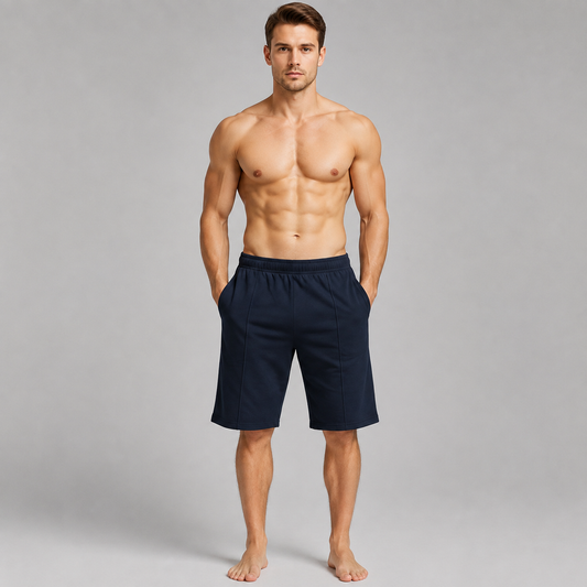 Aero Deck Blue Color Urban Leisure Terry Short AERODECK APPARELS