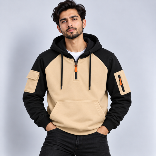 AeroDeck Sandstorm Utility Half-Zip Hoodie (Code # AD-14) AERODECK APPARELS
