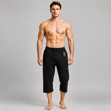 Pack of 3 Aero Deck Black, Grey and Blue Color Urban Leisure Terry 3-Quarter Short AERODECK APPARELS