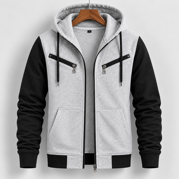 AeroDeck Crimson Shadow Utility Zip Hoodie (Code # AD-20) AERODECK APPARELS