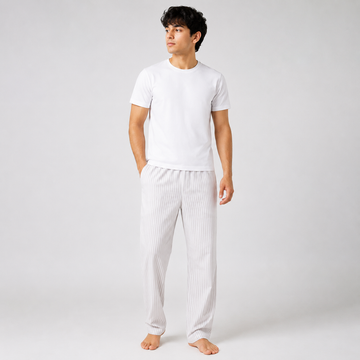 Aerodeck Men's Premium Cotton Stripe Lounge Trousers AERODECK APPARELS