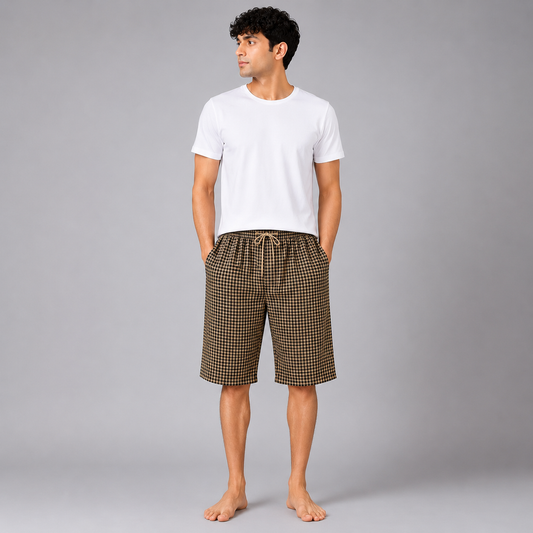 Aerodeck Men's Premium Checkered Cotton Casual Boxer Short AERODECK APPARELS