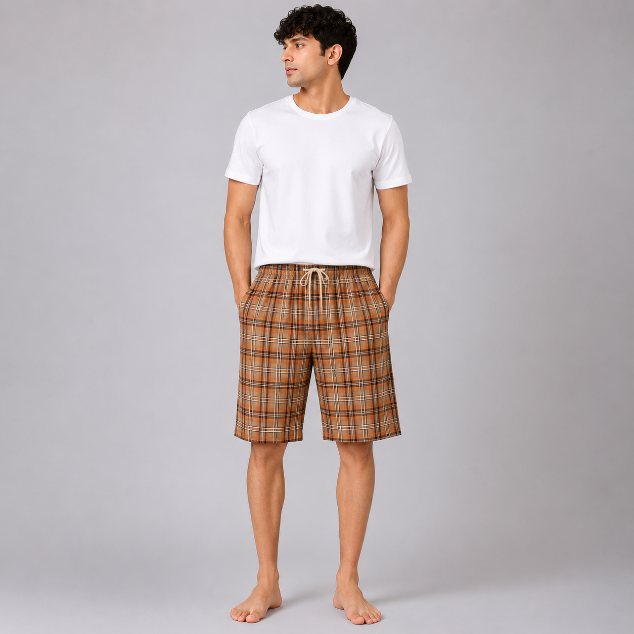 Aerodeck Men's Premium Checkered Cotton Casual Boxer Short AERODECK APPARELS