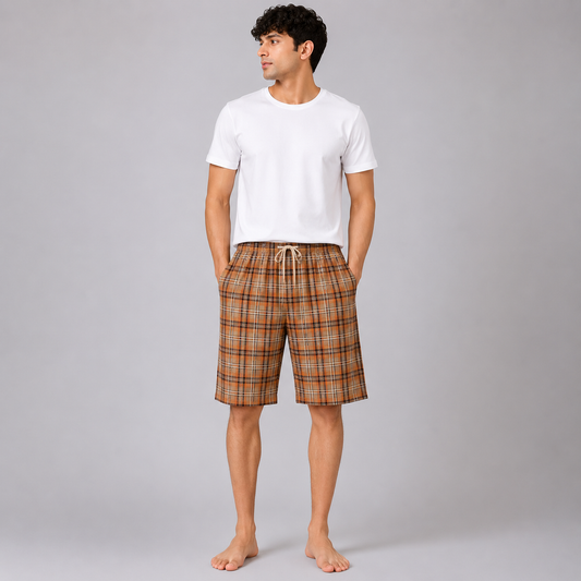 Aerodeck Men's Premium Checkered Cotton Casual Boxer Short AERODECK APPARELS