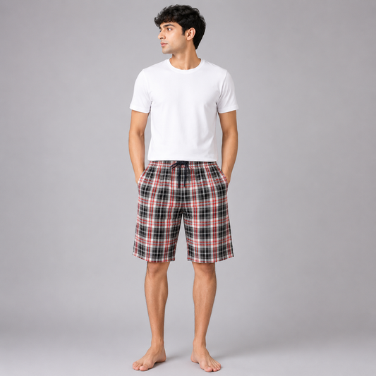 Aerodeck Men's Premium Checkered Cotton Casual Boxer Short AERODECK APPARELS