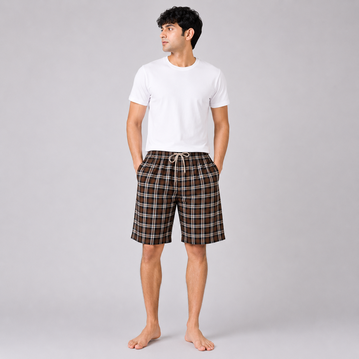 Aerodeck Men's Premium Checkered Cotton Casual Boxer Short AERODECK APPARELS