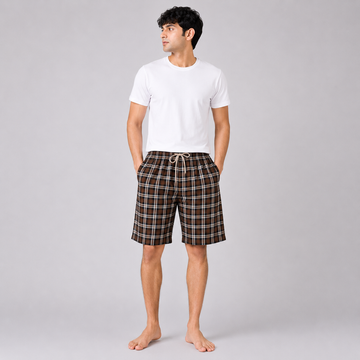 Aerodeck Men's Premium Checkered Cotton Casual Boxer Short AERODECK APPARELS
