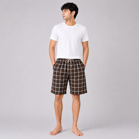 Aerodeck Men's Premium Checkered Cotton Casual Boxer Short AERODECK APPARELS