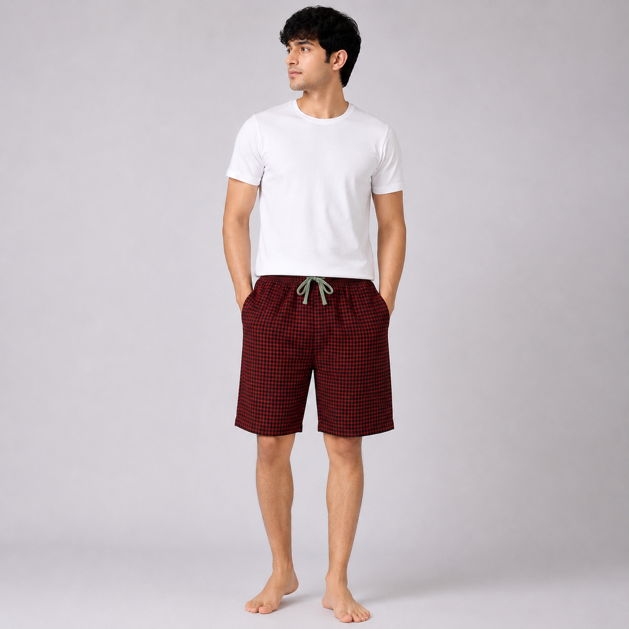 Aerodeck Men's Premium Checkered Cotton Casual Boxer Short AERODECK APPARELS