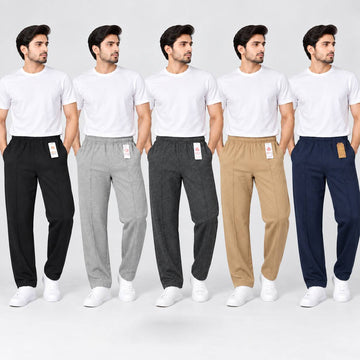 Men’s Straight Fit Casual Trousers – 5 Colors AERODECK APPARELS