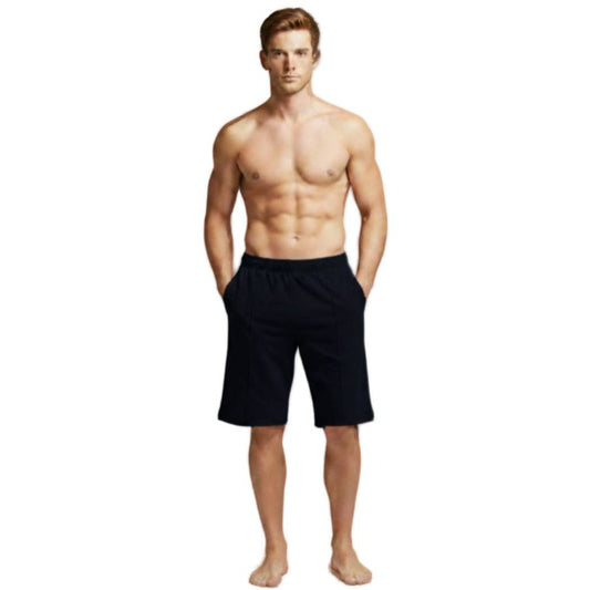 Aero Deck Black Color Urban Leisure Terry Short AERODECK APPARELS