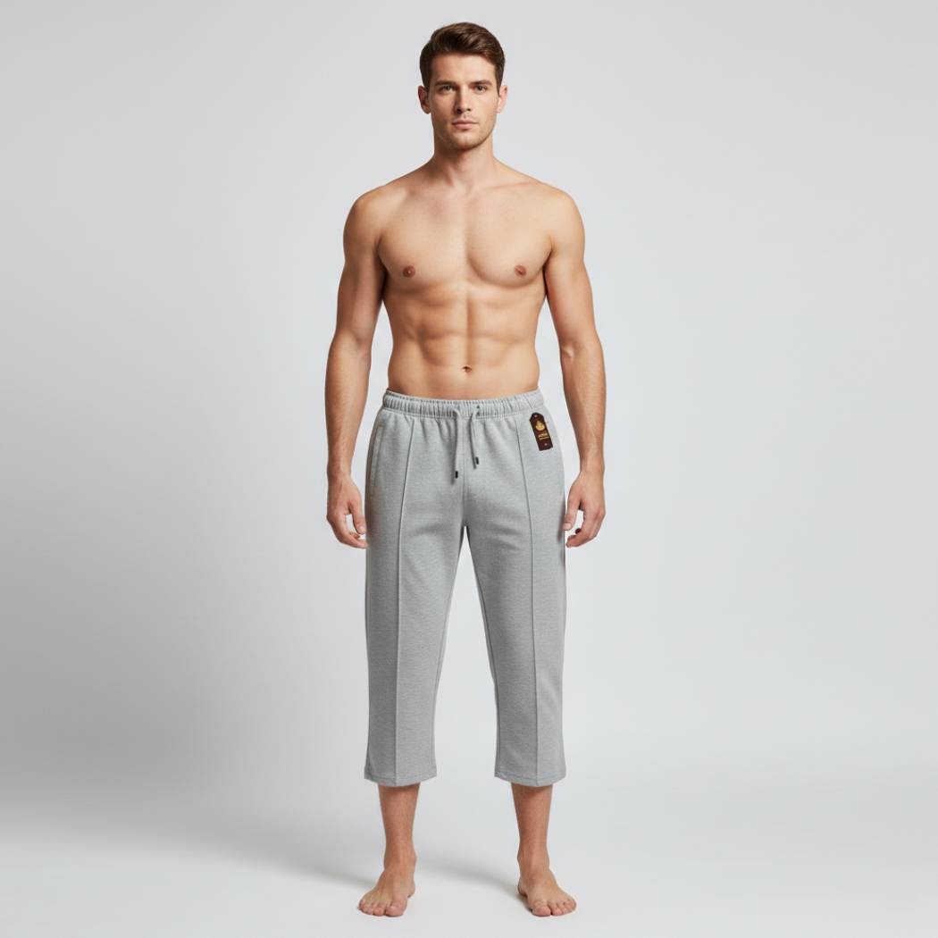 Pack of 3 Aero Deck Black, Grey and Blue Color Urban Leisure Terry 3-Quarter Short AERODECK APPARELS