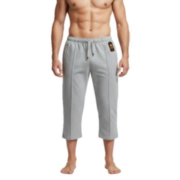 Aero Deck Grey Color Urban Leisure Terry 3-Quarter Short AERODECK APPARELS