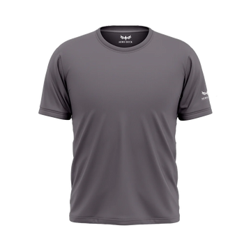 Aero Deck Cotton Jersey Signature Studio Crew Grey Color Graphic T-Shirt AERODECK APPARELS
