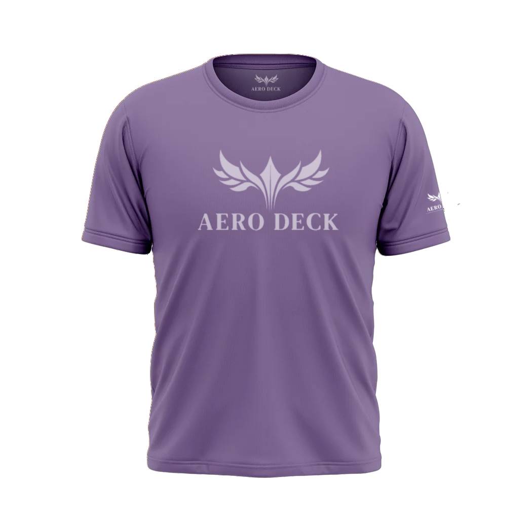 Aero Deck Cotton Jersey Brown Color Graphic T-Shirt AERODECK APPARELS
