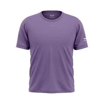 Aero Deck Cotton Jersey Signature Studio Crew Purple Color T-Shirt AERODECK APPARELS