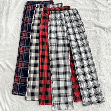 Pack of Four Checkered Lounge Pajama Pants for Men AERODECK APPARELS