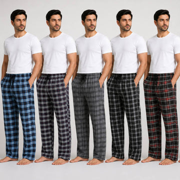 Men's Premium Plaid Pajama Trousers Multi-Pack AERODECK APPARELS