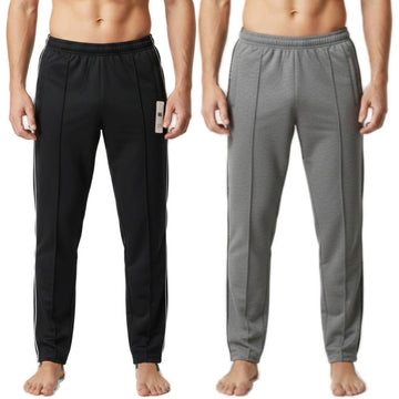 Pack of 2 Aero Deck Black and Grey Color Urban Leisure Terry Pant Trousers AERODECK APPARELS