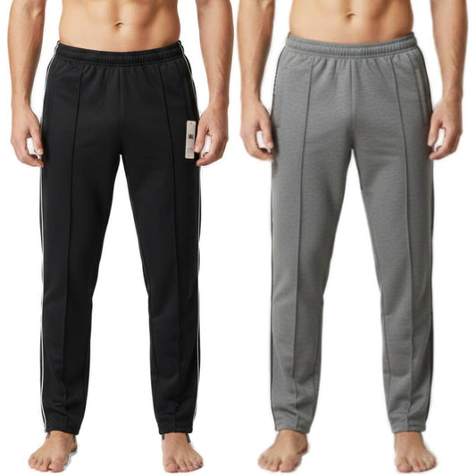 Pack of 2 Aero Deck Black and Grey Color Urban Leisure Terry Pant Trousers AERODECK APPARELS