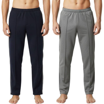 Pack of 2 Aero Deck Blue and Grey Color Urban Leisure Terry Pant Trousers AERODECK APPARELS