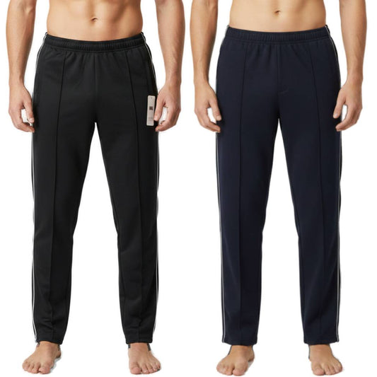 Pack of 2 Aero Deck Black and Blue Color Urban Leisure Terry Pant Trousers AERODECK APPARELS