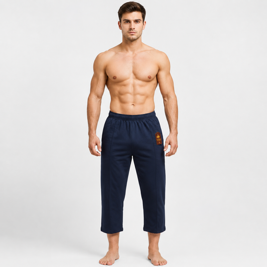 Pack of 3 Aero Deck Black, Grey and Blue Color Urban Leisure Terry 3-Quarter Short AERODECK APPARELS