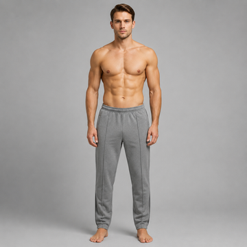 Aero Deck Grey Color Urban Leisure Terry Pant Trousers AERODECK APPARELS